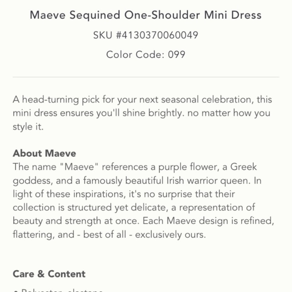 Sequinned One-Shoulder Mini Dress by Maeve - Picture 6 of 16